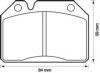 PEUGE 424539 Brake Pad Set, disc brake